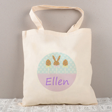 Easter Chocolate Personalized Tote For Kids