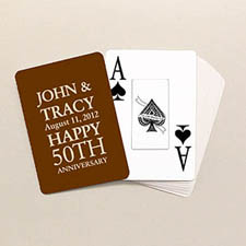 Jumbo Index Anniversary Playing Cards